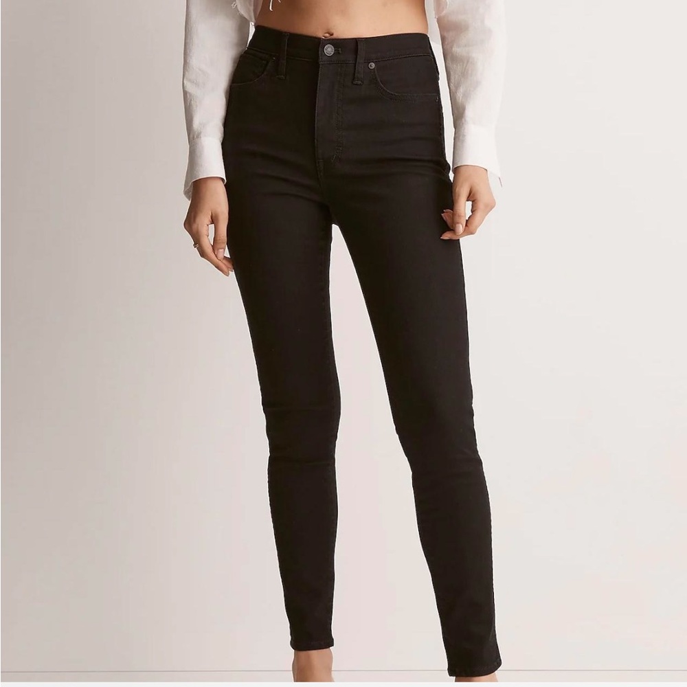 Madewell Curvy High Rise Skinny Jean Black 29